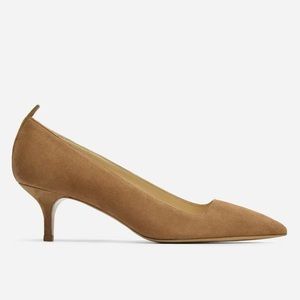 Everlane Editor Heel Taupe Suede